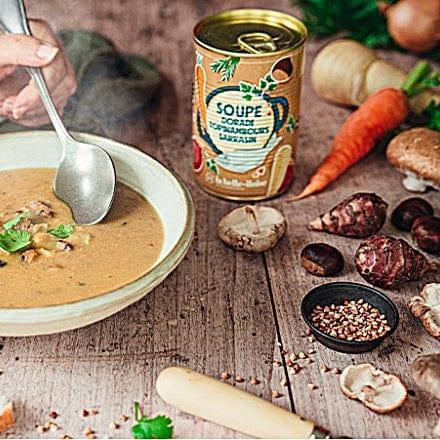 Doraden-Suppe mit Topinambur und Buchweizen Belle Iloise