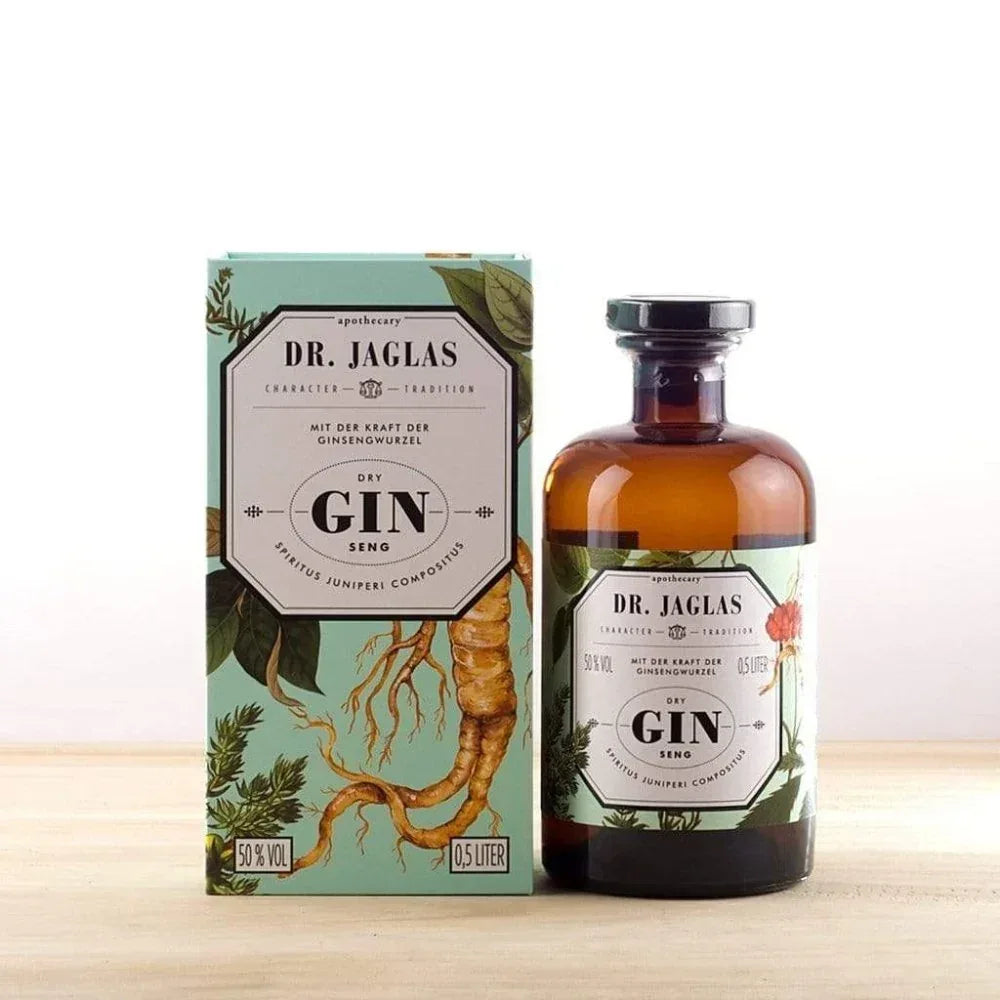 Dr. Jaglas Gin-Seng (Gin mit Ginseng) Dr. Jaglas