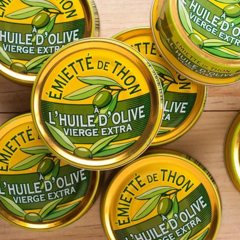 Émietté vom Thunfisch mit reinem Olivenöl Belle Iloise