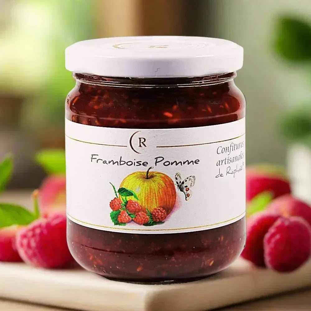 Himbeer-Apfel Konfitüre Extra 250g Confitures de Raphaël