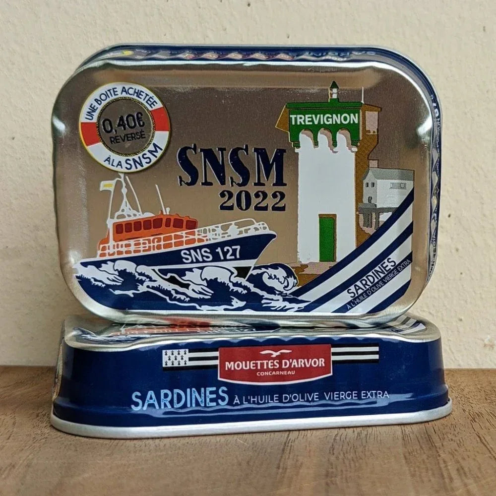 Jahrgangssardinen 2022 SNSM-Trévignon Mouettes d'Arvor