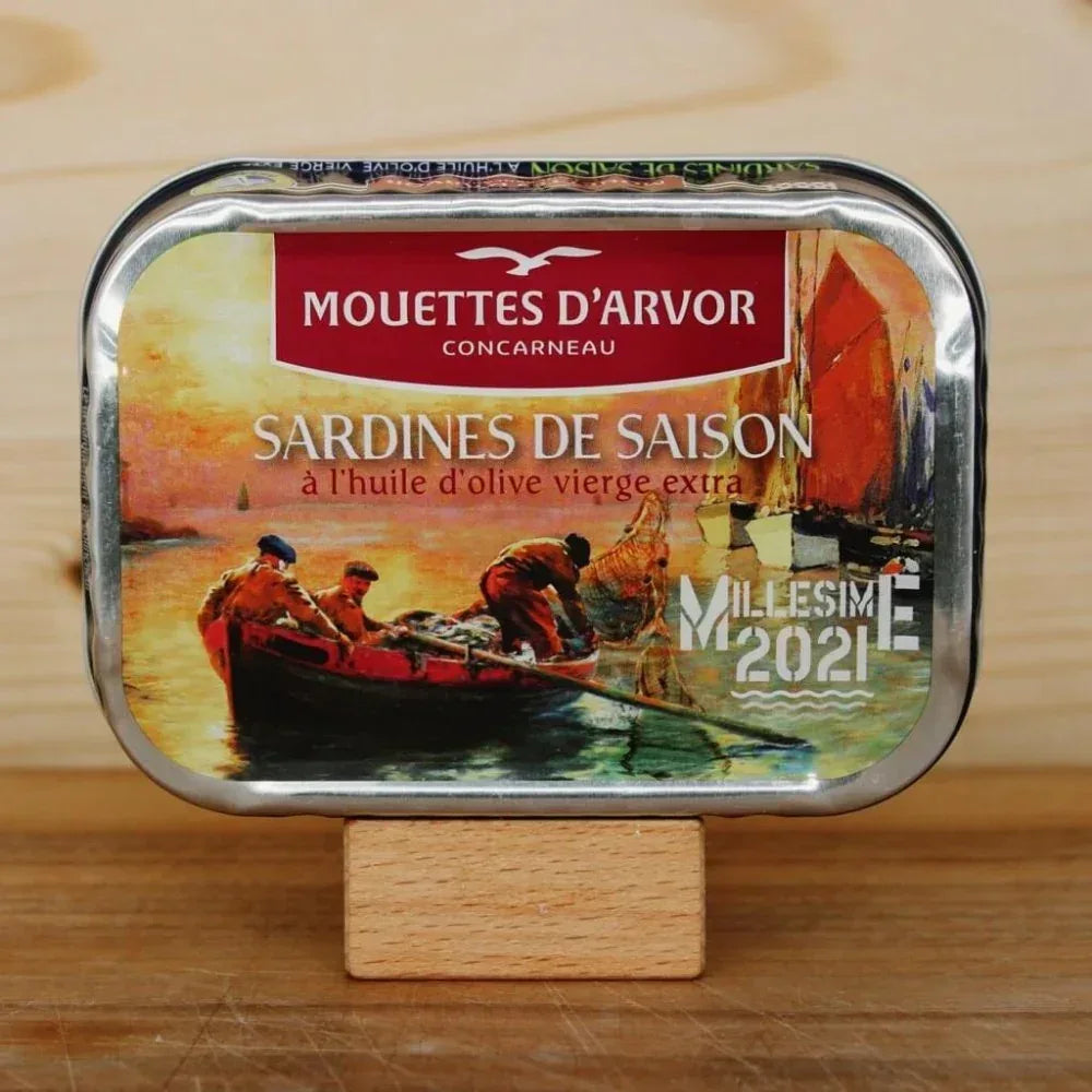 Jahrgangssardinen Saison 2021 Mouettes d'Arvor