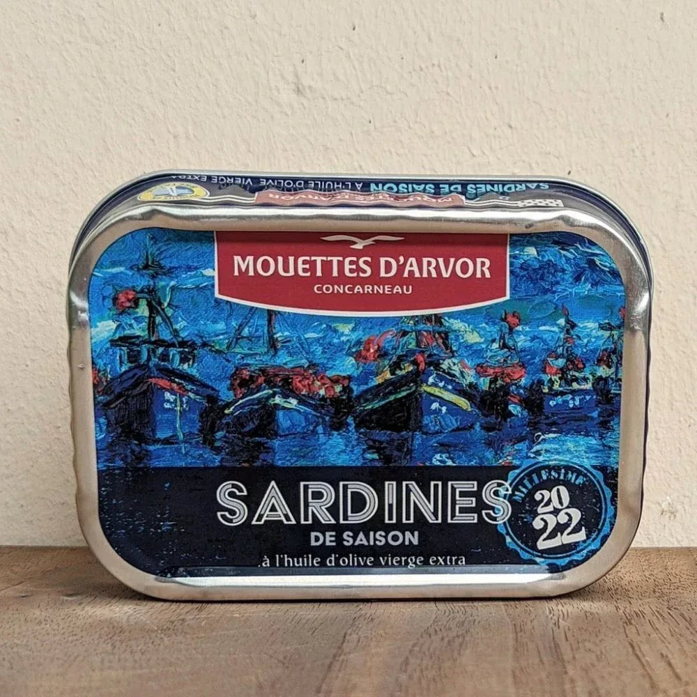 Jahrgangssardinen Saison 2022 Mouettes d'Arvor