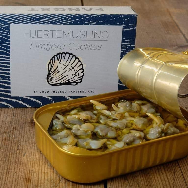 Limfjord Herzmuscheln in kaltgepresstem Rapsöl Fangst Nordic