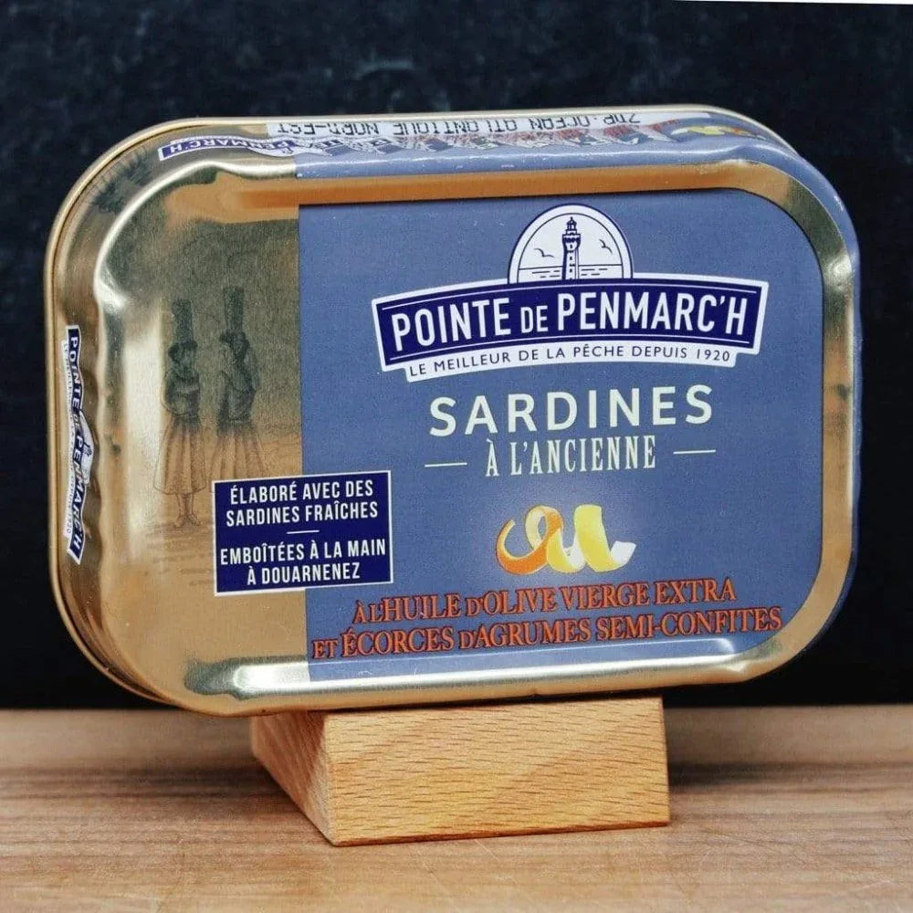 Sardine in Olivenöl mit kandierten Zitrusfrüchten La Pointe de Penmarch