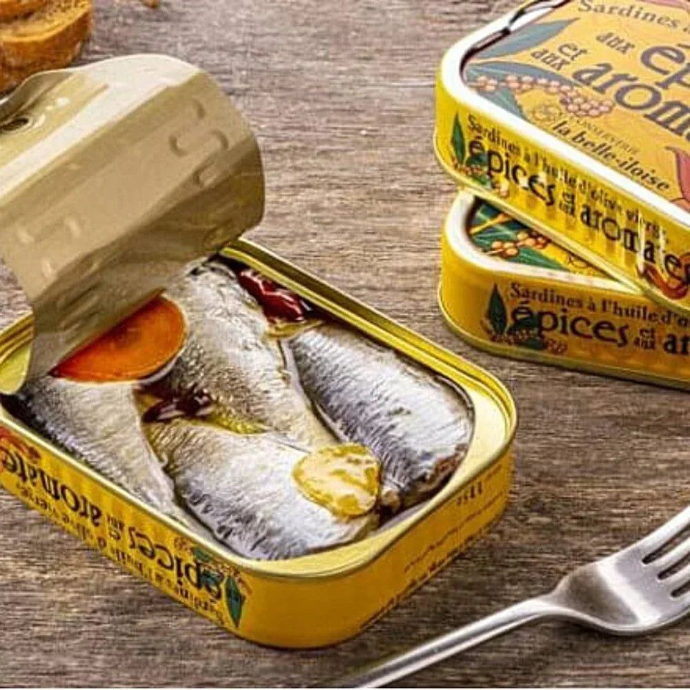 Sardine mit scharfen Pickles Belle Iloise