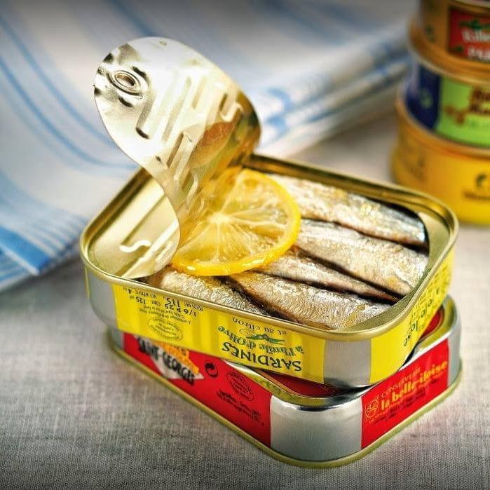 Sardine mit Zitrone und Olivenöl 115g Belle Iloise