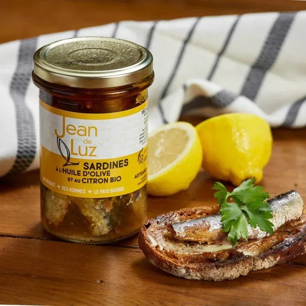 Sardinen aus dem Baskenland in Olivenöl mit Zitrone Jean de Luz