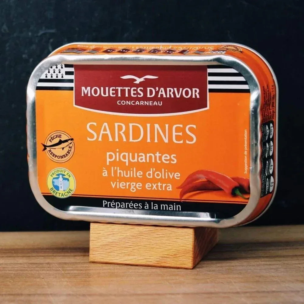 Sardinen in pikantem Olivenöl Mouettes d'Arvor