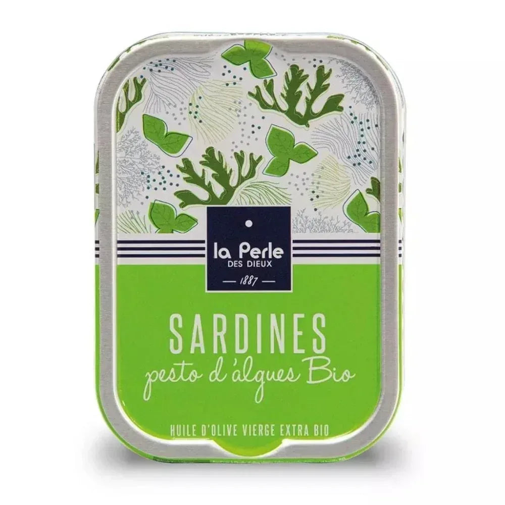 Sardinen mit Algen-Pesto in Olivenöl Perle des Dieux