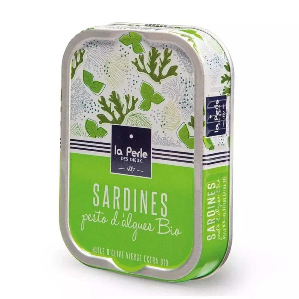 Sardinen mit Algen-Pesto in Olivenöl Perle des Dieux