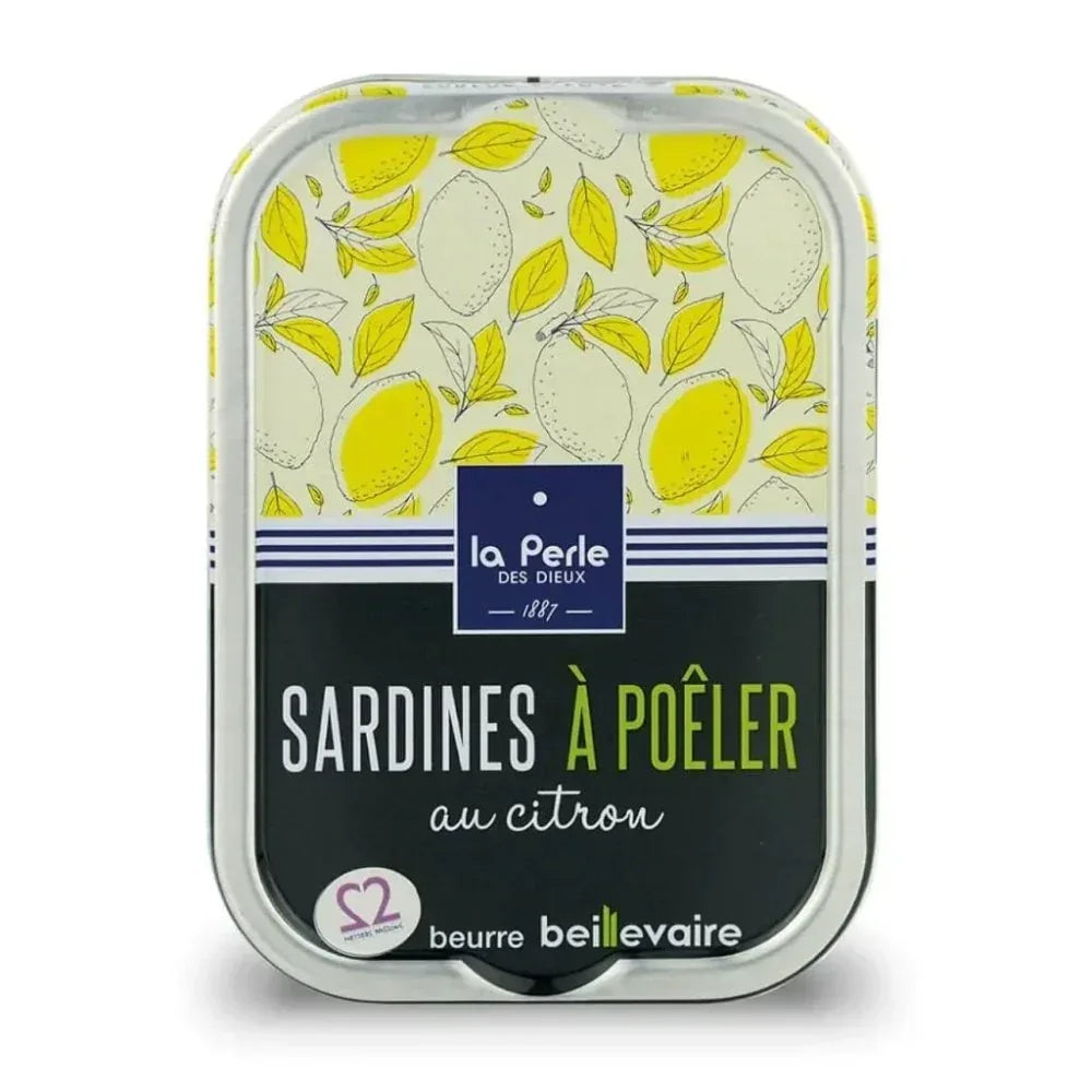 Sardinen zum Braten in Beillevaire Fassbutter mit Zitrone Perle des Dieux