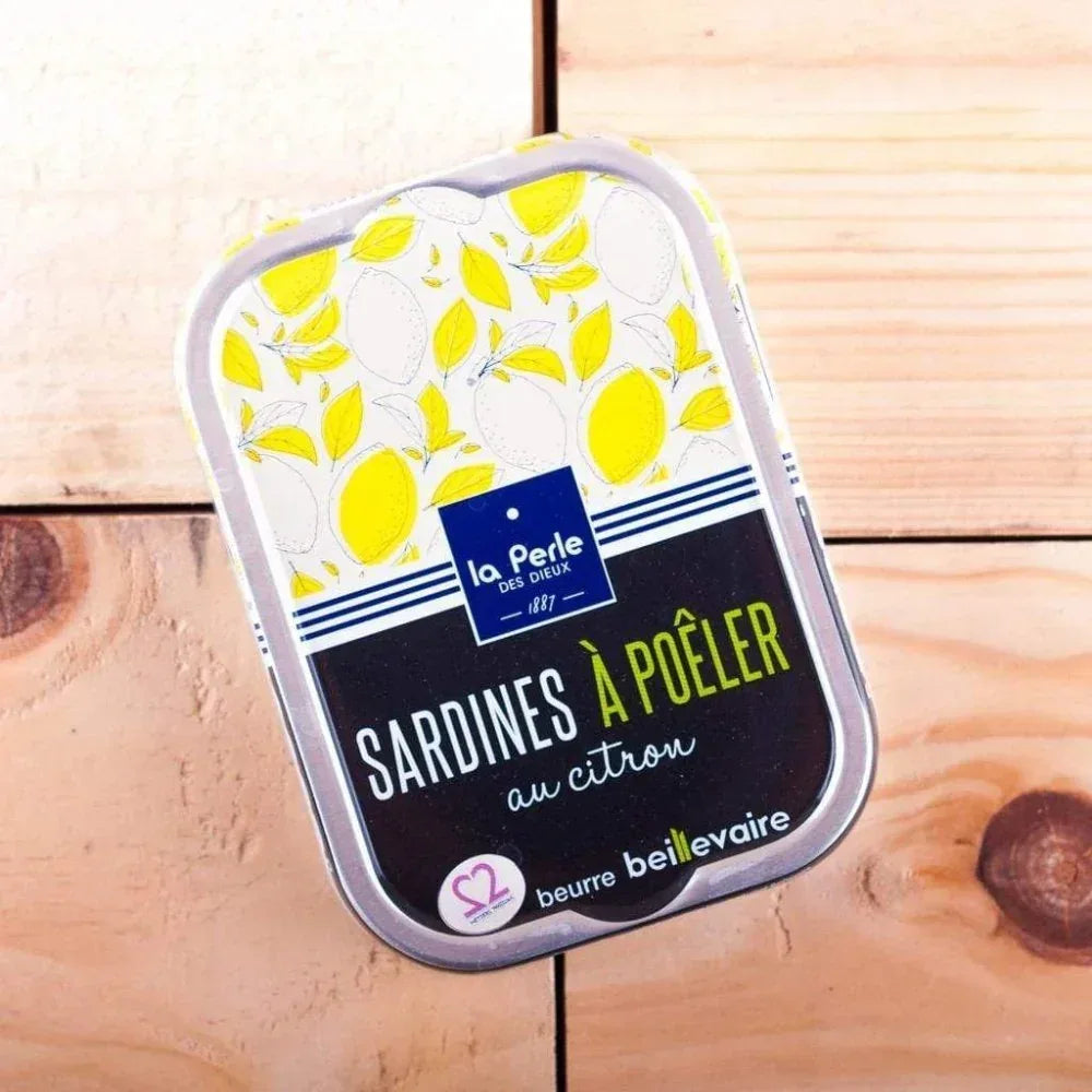 Sardinen zum Braten in Beillevaire Fassbutter mit Zitrone Perle des Dieux