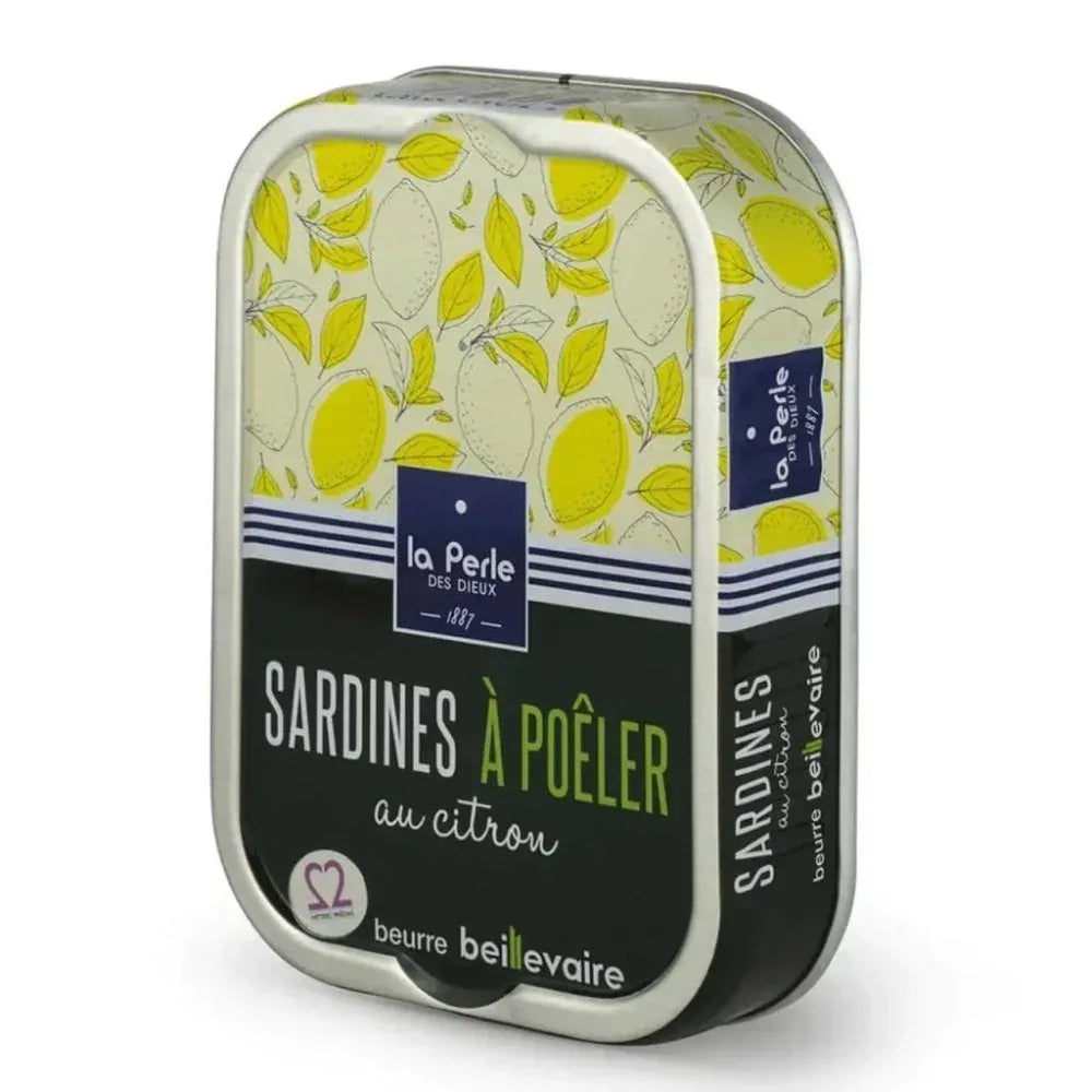 Sardinen zum Braten in Beillevaire Fassbutter mit Zitrone Perle des Dieux