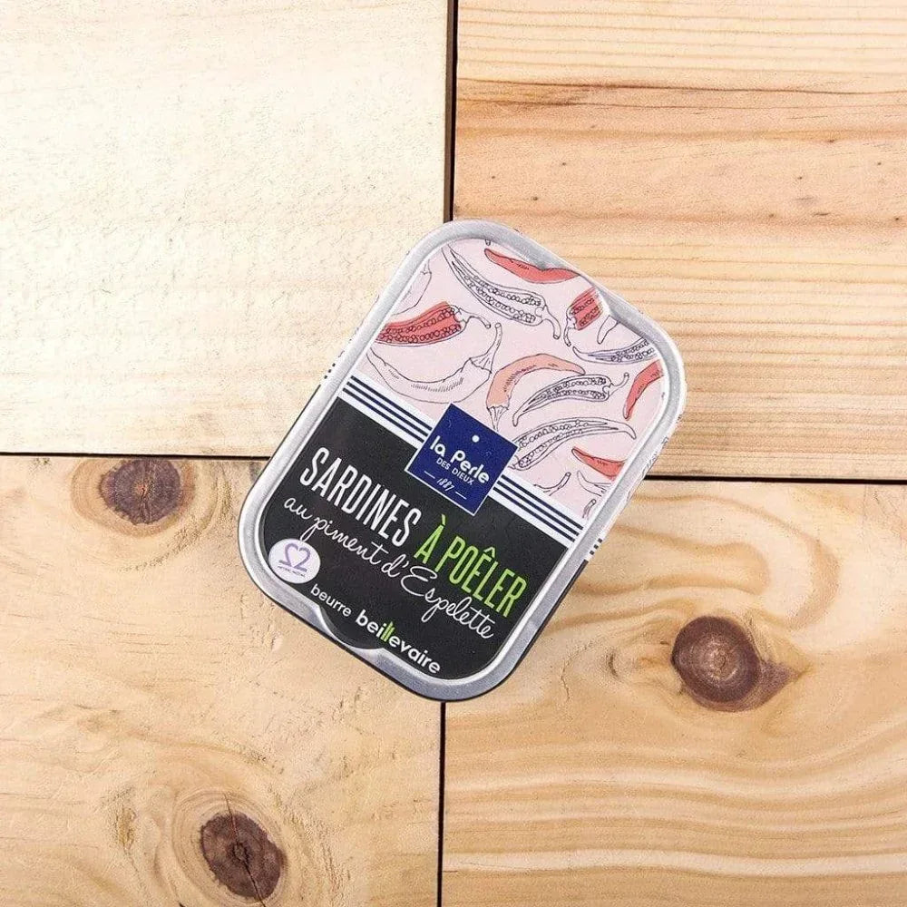 Sardinen zum Braten mit Fassbutter und Piment d’Espelette Perle des Dieux