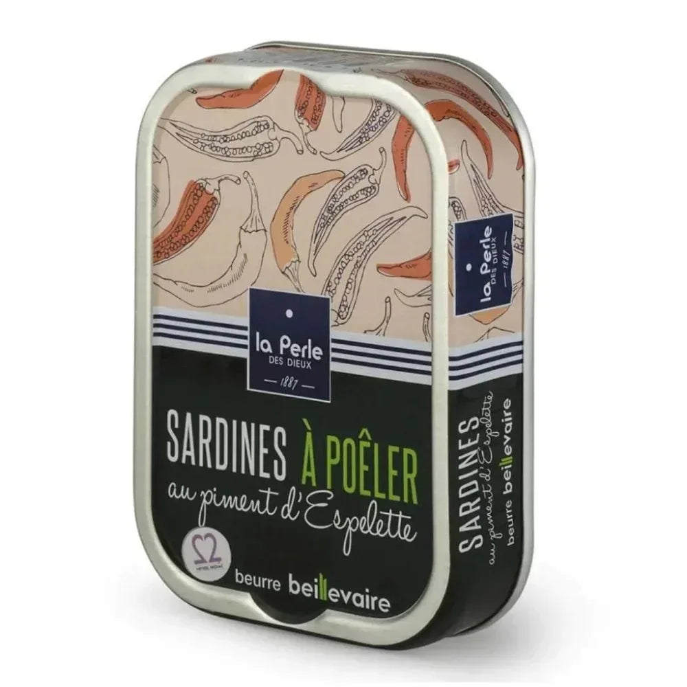 Sardinen zum Braten mit Fassbutter und Piment d’Espelette Perle des Dieux