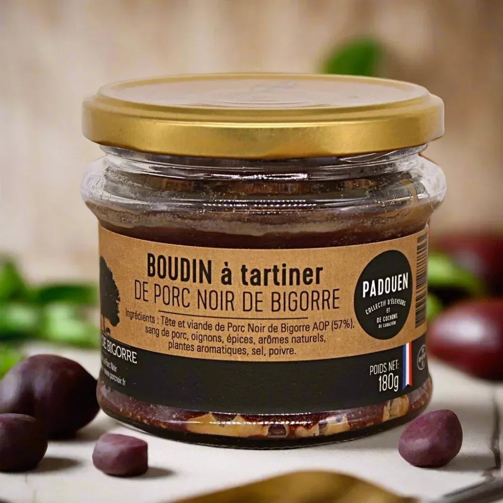 Streich-Blutwurst vom Porc Noir de Bigorre Collectif Padouen