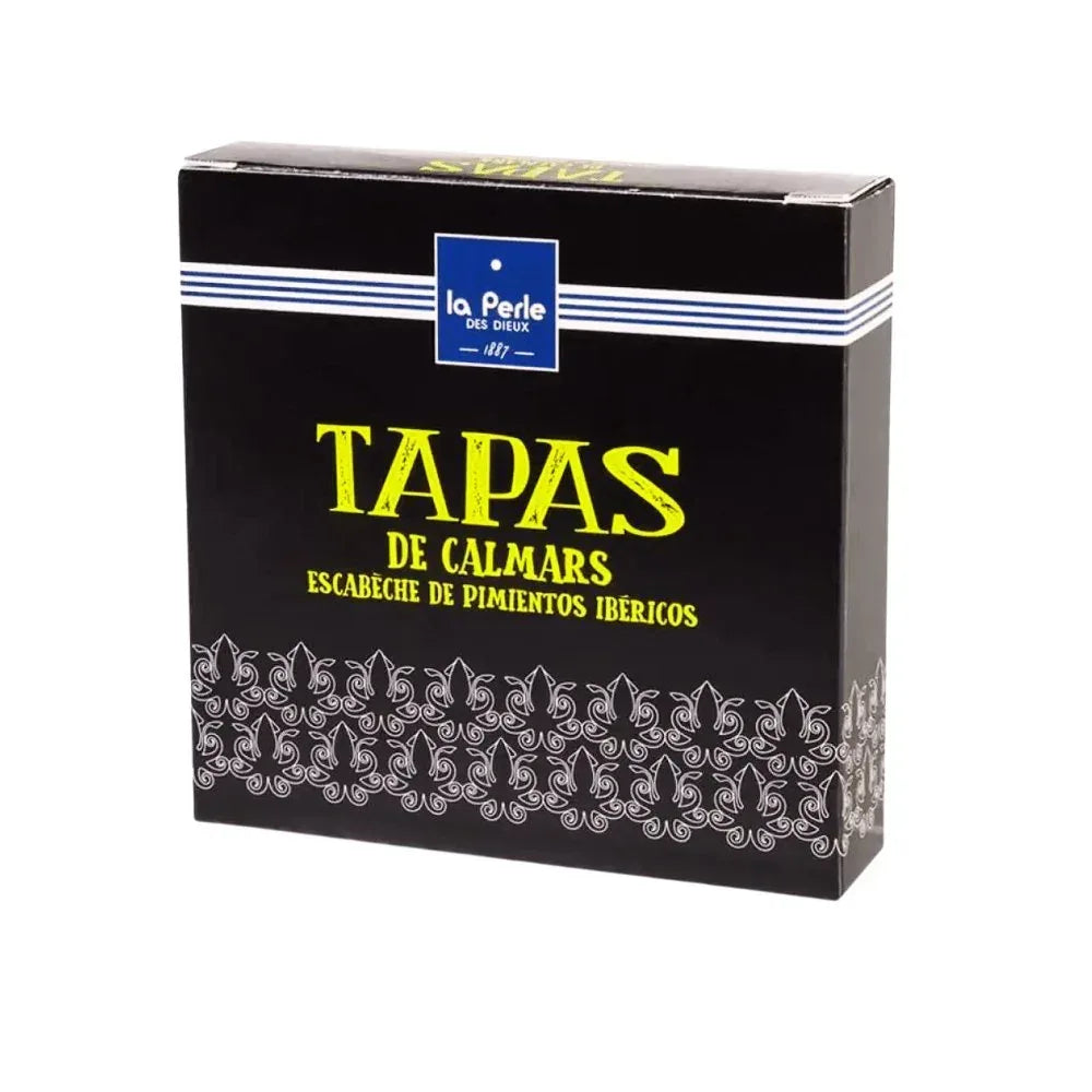 Tapas von Kalmare mit Pimientos Ibericos Perle des Dieux