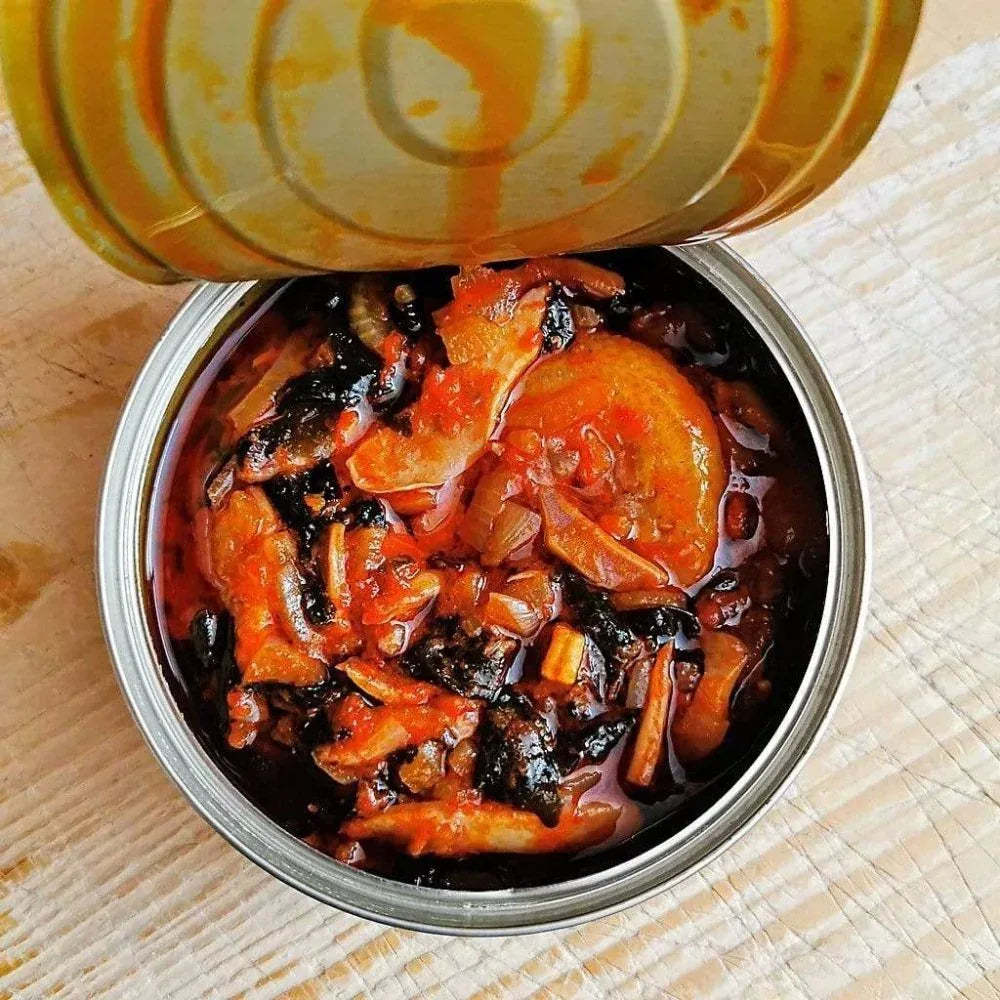 Tapas von Kalmare mit Pimientos Perle des Dieux