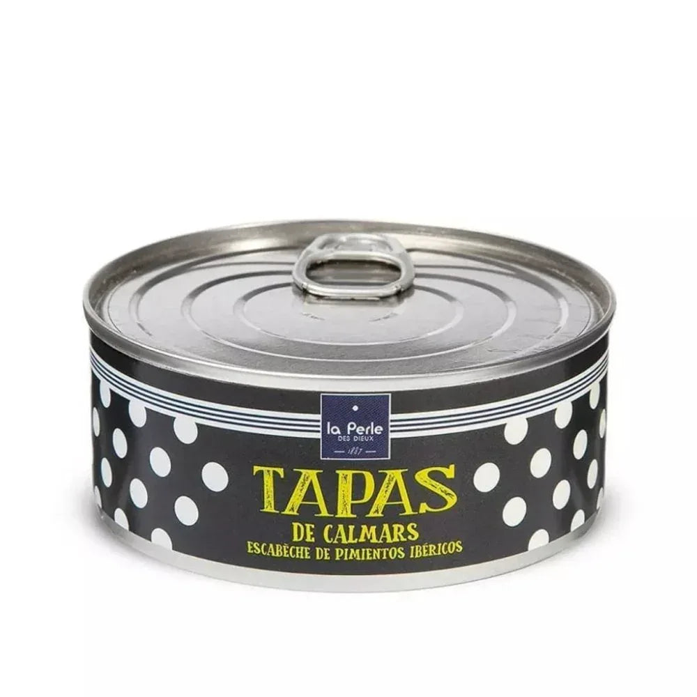 Tapas von Kalmare mit Pimientos Perle des Dieux