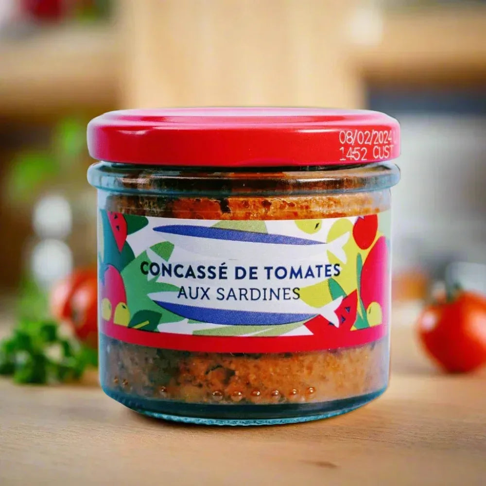 Tomatenstückchen mit Sardinen Belle Iloise